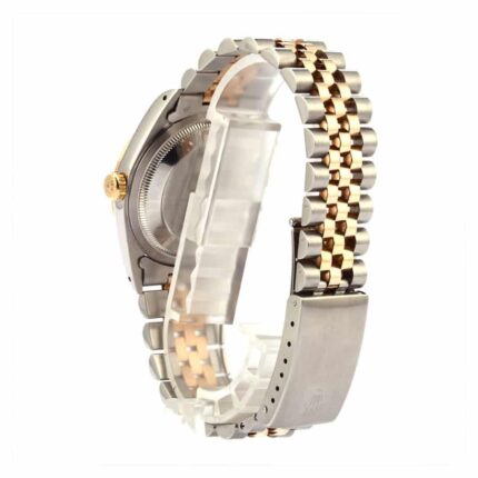 Rolex Datejust Two Tone Silver Dial Replica Back 1