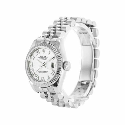 Rolex Datejust White Roman Numeral Replica Left 2