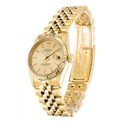 Rolex Datejust Yellow Gold Replica Left 2