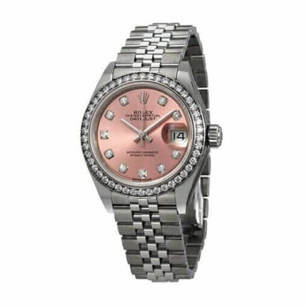 Rolex Datejust White Gold Pink Left 2
