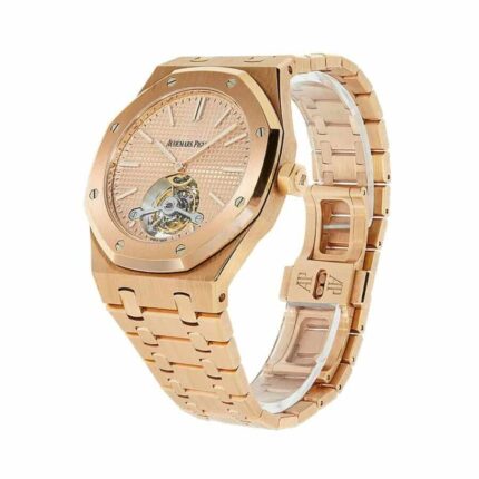 Audemars Piguet Royal Oak 18k Rose Gold Extra Thin Open Case Back Watch 26515or Oo 1220or 01 Apro07275 1
