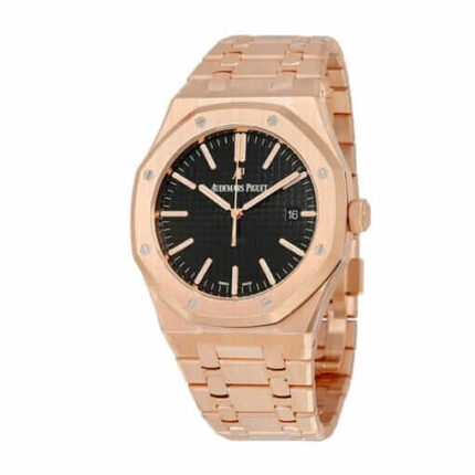 Audemars Piguet Royal Oak Automatic Black Dial 18kt Rose Gold Unitedluxury 1 1