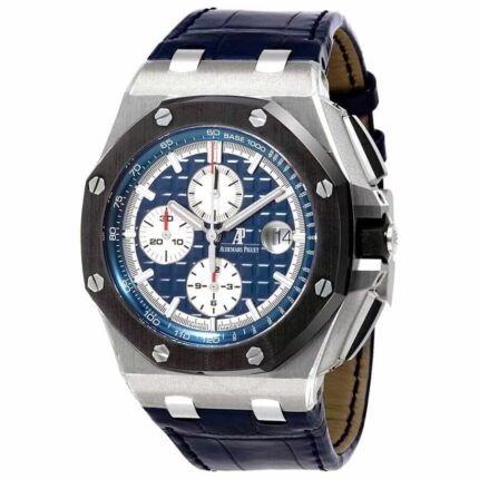 Audemars Piguet Royal Oak Offshore Blue Alligator Leather Men S Watch 26401po.oo .a018cr.01 1