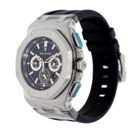 Audemars Piguet Royal Oak Offshore Novelty Chronograph 2017 Platinum Blue 2680ti Oo A027ca 01 Replica 1