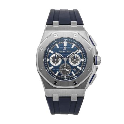 Audemars Piguet Royal Oak Offshore Novelty Chronograph 2017 Platinum Blue 2680ti Oo A027ca 01 Replica 3 1