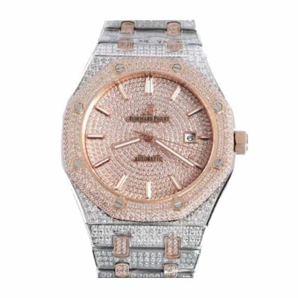 Audemars Piguet Royal Oak Selfwinding 15400sr Oo 1220sr 01 Iced Out Watch Replica 2 1