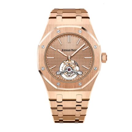 Audemars Piguet Royal Oak Tourbillon Extra Plat 26515or Oo 1220or 01 Rose Gold Dial Replica 1