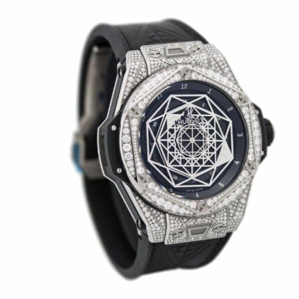 Hublot Big Bang Sang Bleu Titanium Pave Watch 415 Nx 1112 Vr 1704 Mxm17 1 1