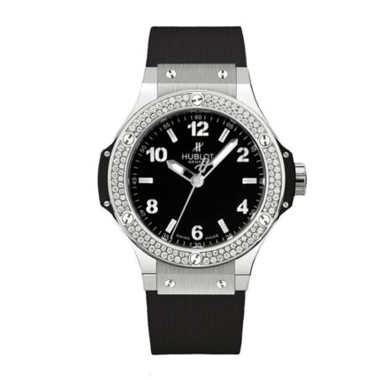 Hublot Big Bang Steel Diamonds Black Steel Rubber 38mm 361 Sx 1270 Rx 1104 Replica 1 1