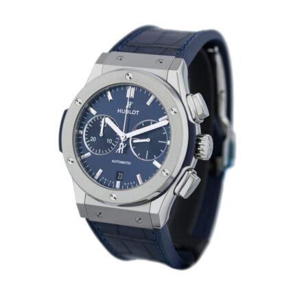 Hublot Classic Fusion Blue Chronograph Titanium 521 Nx 7170 Lr Replica 1 1