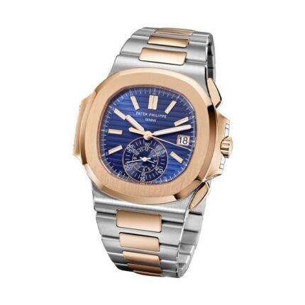 Patek Philippe Nautilus Chronograph 5980 1ar Steel And Rose Gold Blue Dial 2 1