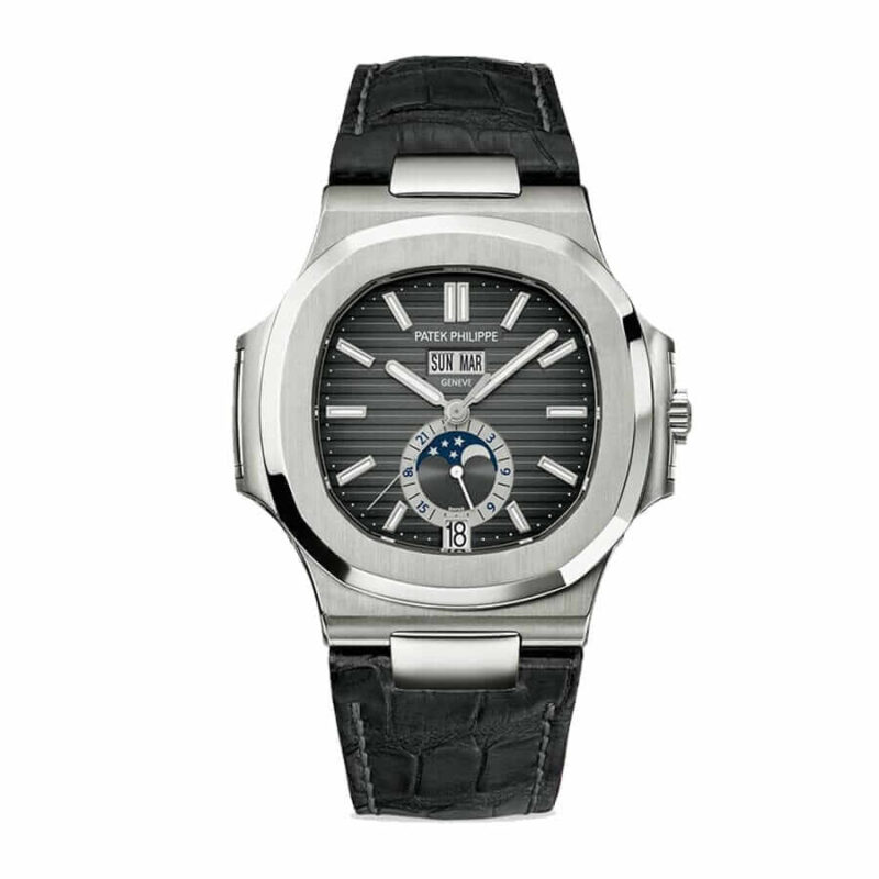 Patek Grey Leather Super Clone