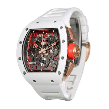 Richard Mille Rm 011 Fm Flyback Chronograph White Demon Limited Chronograph Replica 1