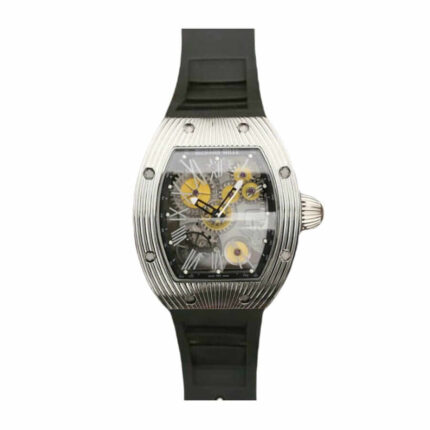 Richard Mille Rm018 Tourbillon Hommage A Boucheron N Stainless Steel Yellow Skeleton Dial Replica 1 1 1
