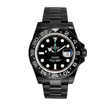 Rolex Blaken Gmt Master Ii Singel Black Dial 116710 Dlc Pvd Replica 1