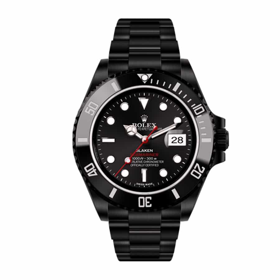 rolex-blaken-submariner-date-singel-red-black-dial-116610n-replica-1 Rolex Blaken Submariner Date Singel Red Black Dial 116610n Replica 1