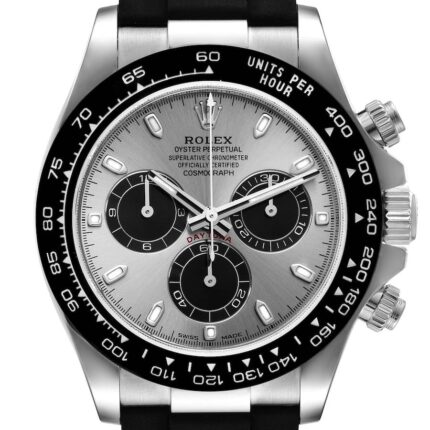 Rolex Cosmograph Daytona White Gold Grey Dial Mens Watch 116519 Box Card 43005 F5005 Md