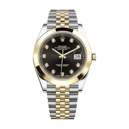 Rolex Datejust 115234 34mm White Gold Black With Diamond Dial 1 1