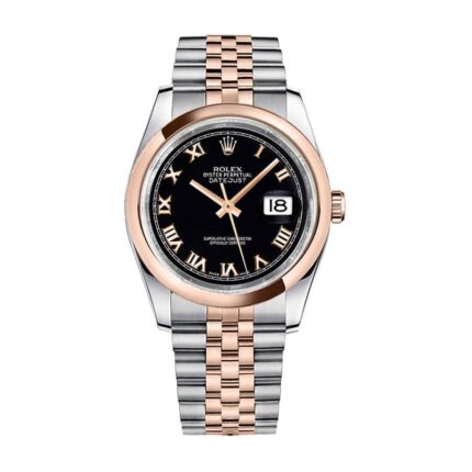 Rolex Datejust 116201 36mm Gold Steel Black Dial 116201 1