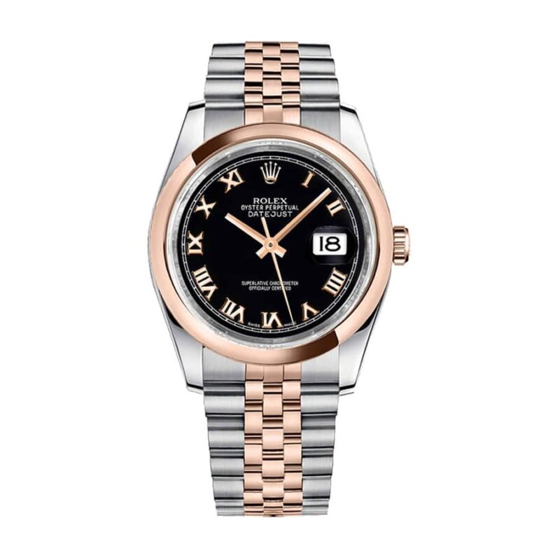 Rolex Datejust 116201 Roman Numeral Black Dial Super Clone
