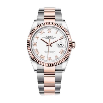 Rolex Datejust 126231lc 36mm Steel Gold Automatic White Dial 1