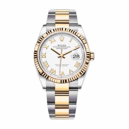 Rolex Datejust 126231lc Steel Yellow Gold Automatic White Dial Oyster Replica 1