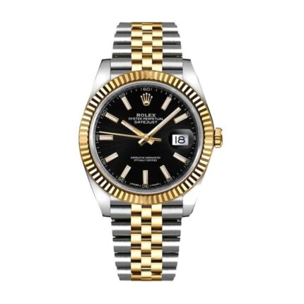 Rolex Datejust 126333 41mm Yellow Gold Steel Black Dial 2