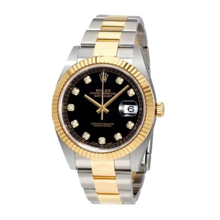 Rolex Datejust 126333 Yellow Gold Automatic Black With Diamond Dial Replica 1