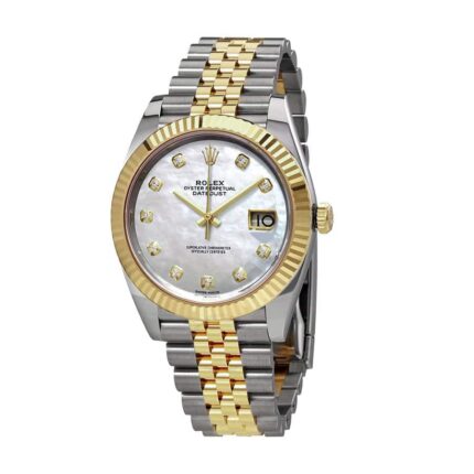 Rolex Datejust 126333 Yellow Gold Steel Automatic Mother Pearl Diamond Dial Jubile 1