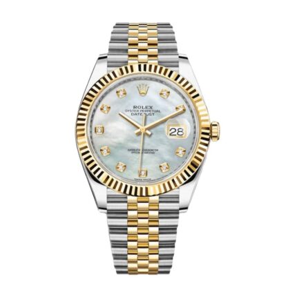 Rolex Datejust 126333 Yellow Gold Steel Automatic Mother Pearl Diamond Dial Jubilee Replica 1