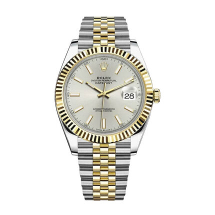 Rolex Datejust 126333 Yellow Gold Steel Silver Dial Jubilee Replica 1 1