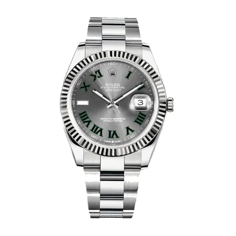 Rolex Datejust 126334 41mm Wimbledon Steel Automatic Grey Dial 1
