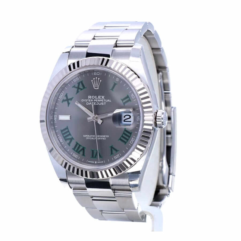 Rolex Datejust 126334 41mm Wimbledon Steel Automatic Grey Dial Replica 1