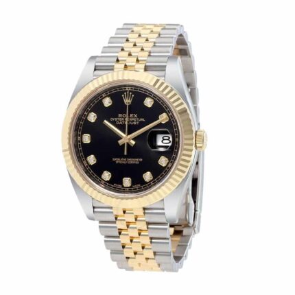 Rolex Datejust 12633bkdj Steel Gold Automatic Black Dial Replica 2