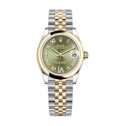 Rolex Datejust 278243 31mm Gold Steel Green Dial 1
