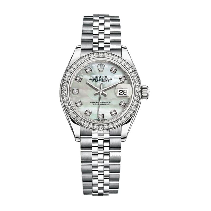 Rolex Datejust 279384RBR White Gold Mother Pearl Dial Jubilee Super Clone