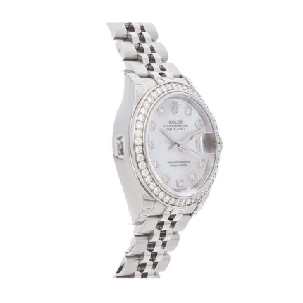 Rolex Datejust 28mm 279384rbr White Gold Automatic Silver With Diamond Dial Replica 1