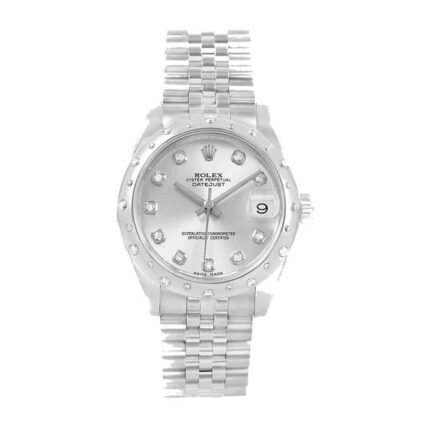 Rolex Datejust 31mm 178344 Steel White Gold Automatic Mother Pearl Diamond Dial 2 1