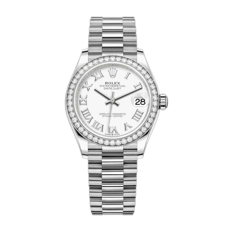 Datejust 36 126284RBR-0018 Super Clone White Roman Dial Jubilee