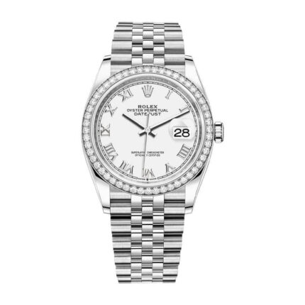 Rolex Datejust 36 126284rbr White Roman Dial Jubilee Replica 1