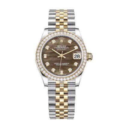 Rolex Datejust Black Mop Steel Black Gold 36mm 116233 1