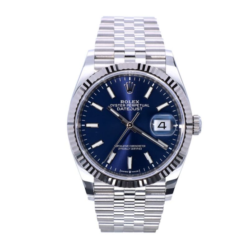 Rolex Datejust Oyster Datejust Ii Steel White Gold 126234 Blue Dial Replica 1