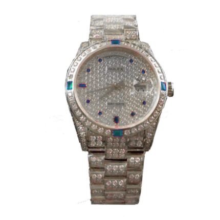 Rolex Datejust White Gold Diamond Dial Iced Out 116625 Replica 1