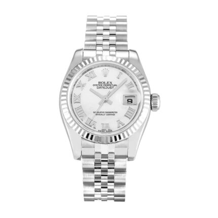 Rolex Datejust White Roman Numeral Replica 179174 1