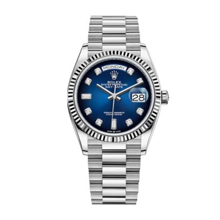 Rolex Day Date 36 Blue Dial 128239 Replica 1