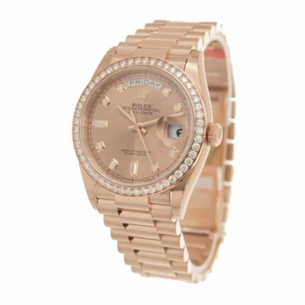 Rolex Day Date 36 Rose Diamond Dial Automatic Everose Gold President 128345pdp 1