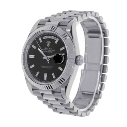 Rolex Day Date 40 228239 2018 Ew Stainless Steel Silver Quadrant Dial Oyster Replica 1 1