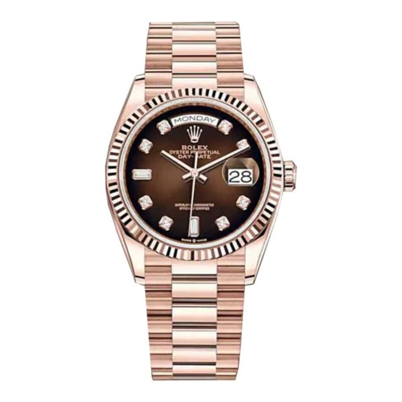 Rolex Day-Date 128235-0037 Brown Ombre Dial Super Clone