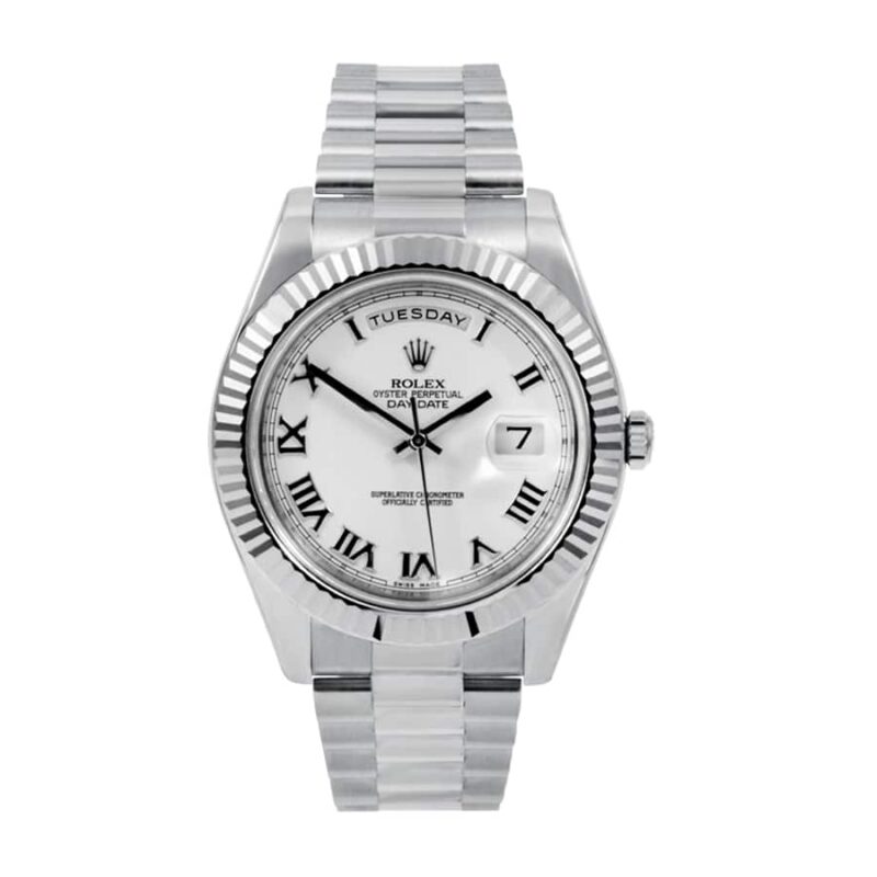 Rolex Day-Date Roman White Dial Super Clone