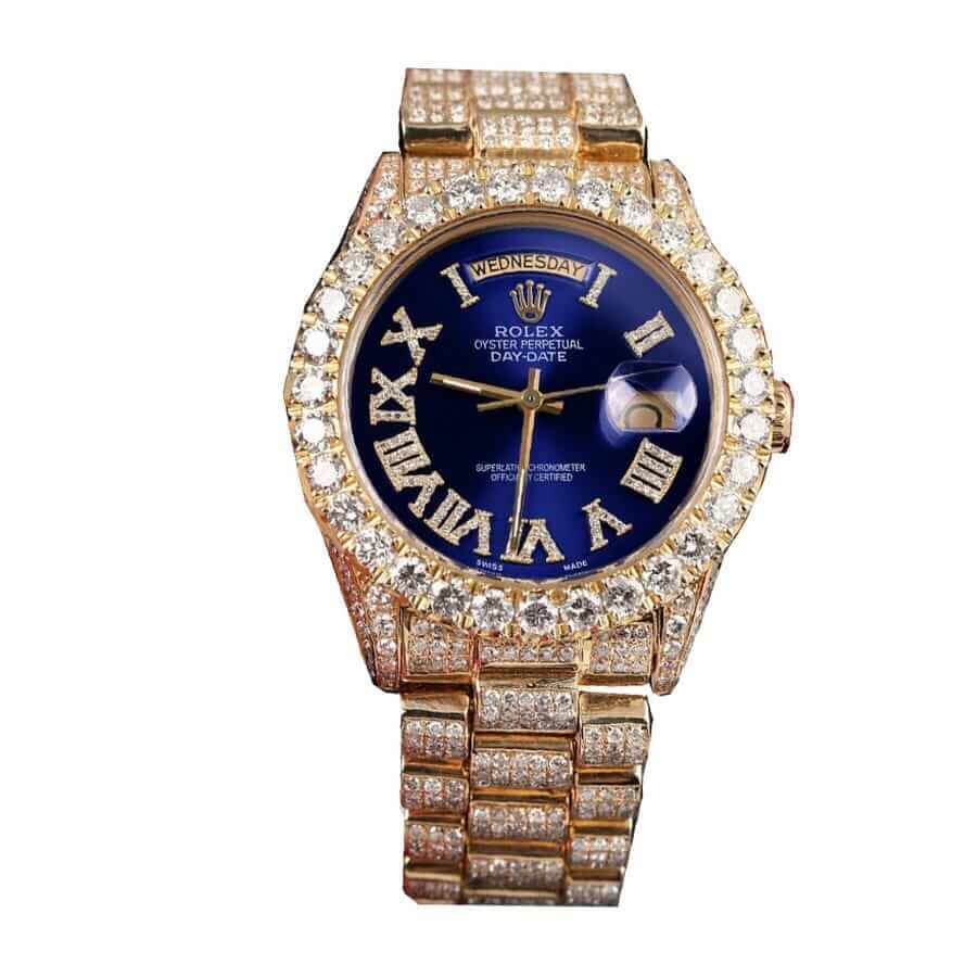 rolex-day-date-yellow-gold-iced-out-diamond-roman-dial-18038-replica-2-1 Rolex Day Date Yellow Gold Iced Out Diamond Roman Dial 18038 Replica 2 1